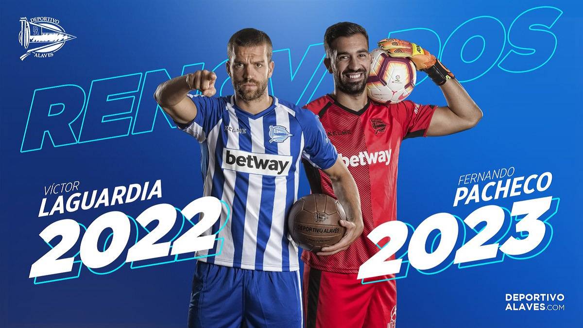 Laguardia y Pacheco renuevan con el Alavés.