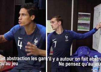 La imponente charla del equipo francés en el descanso de la final