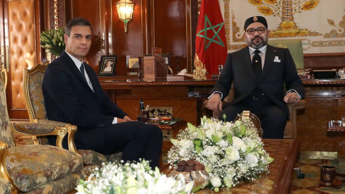 Mohamed VI y Pedro Sánchez, en la reunión que mantuvieron en Rabat el mes pasado.