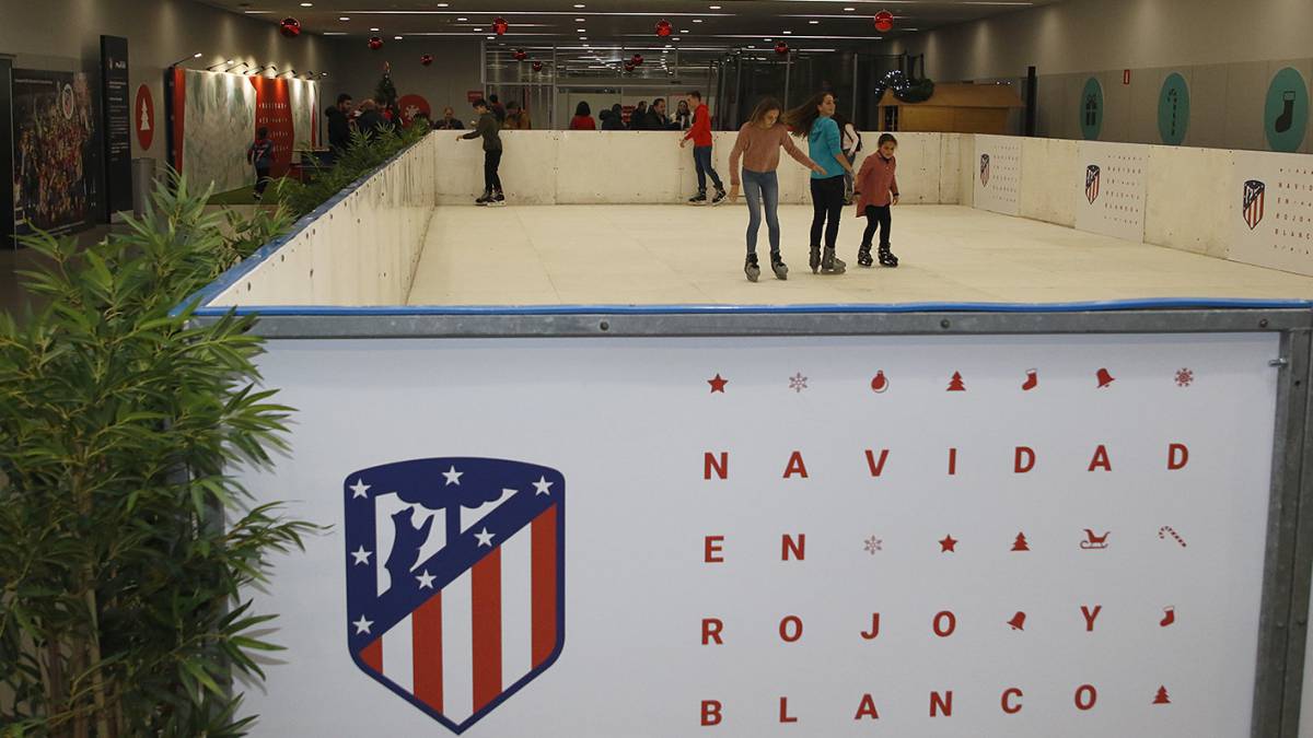 Navidad rojiblanca: pista de patinaje dentro del Wanda Metropolitano