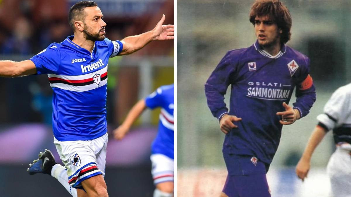 Quagliarella y Batistuta.