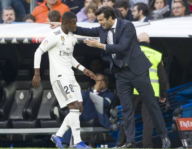 Solari has given Vinicius greater first-team game time than his predecessor, Julen Lopetegui.