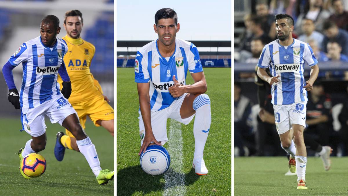 Diego Rolan, Juanfran y Michael Santos podrían salir del Leganés en este mercado de invierno.