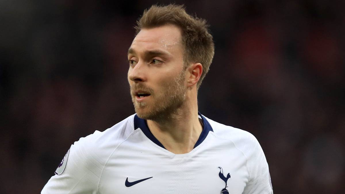 Christian Eriksen, jugador del Tottenham, durante el partido de Premier League contra el Wolverhampton.