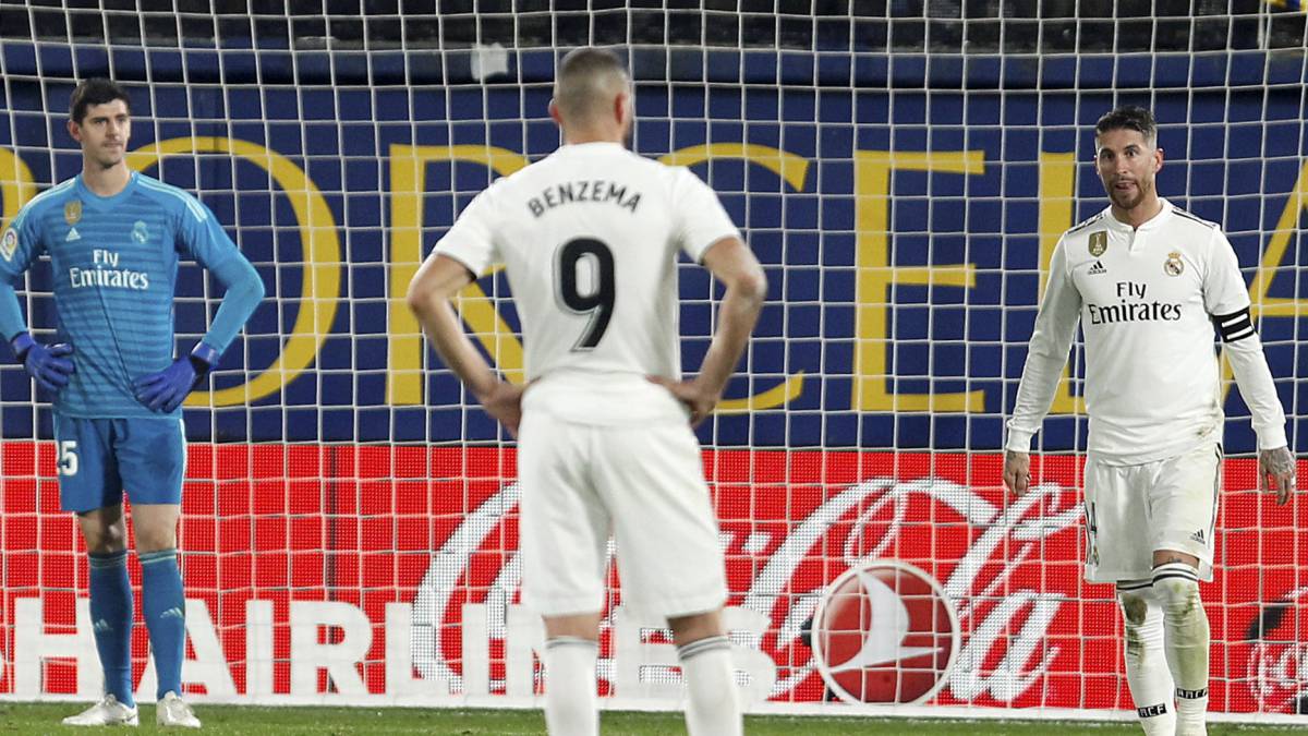 benzema y Ramos, durante el Villarreal-Real Madrid.