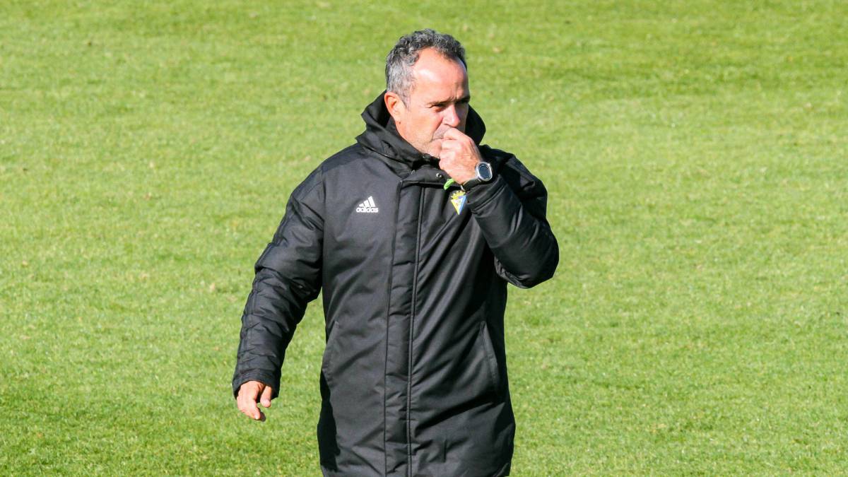 Álvaro Cervera durante una sesión de entrenamiento.
