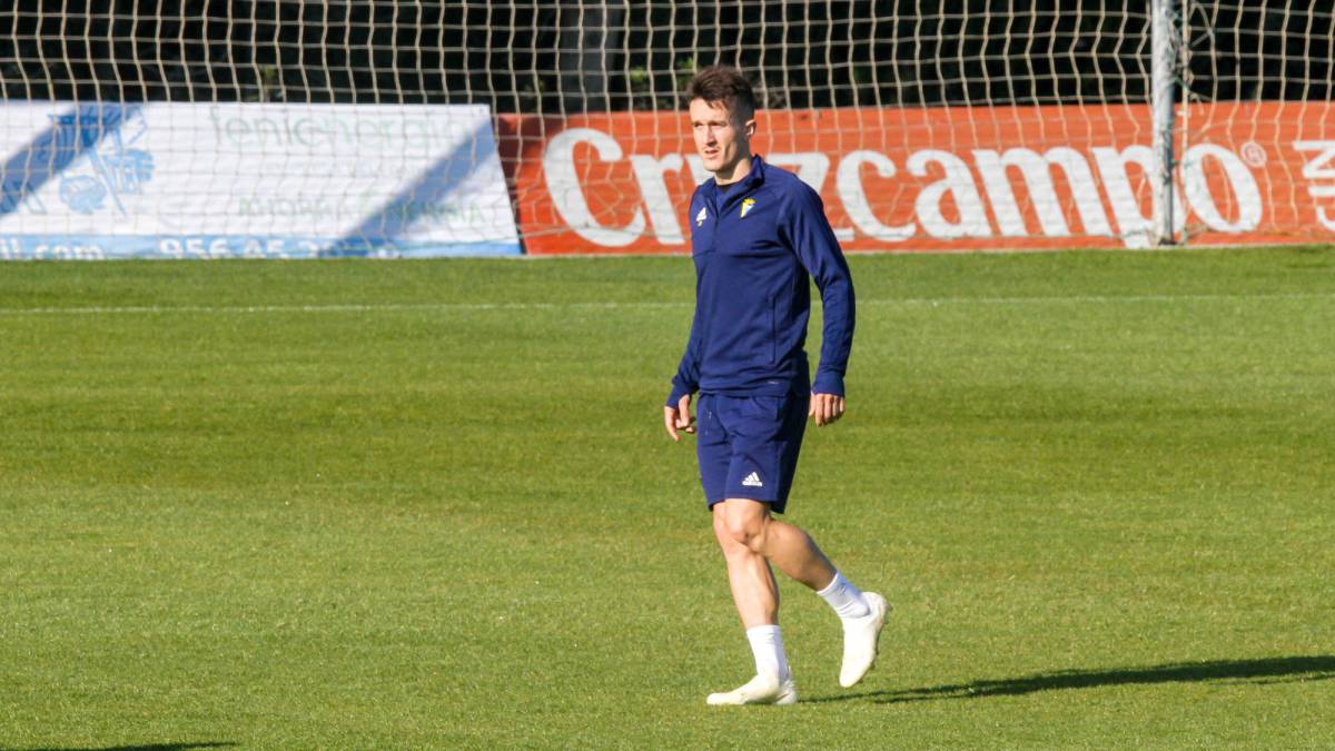 Salvi durante una sesión de entrenamiento.