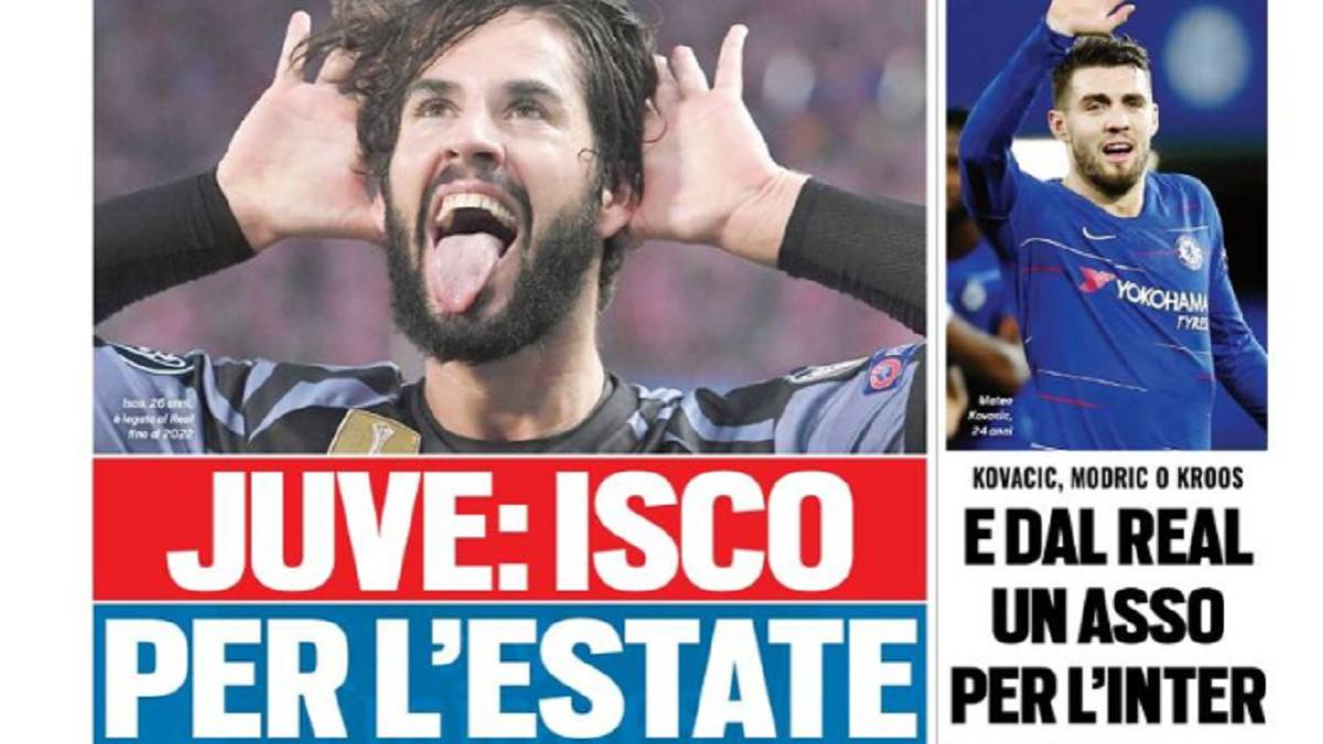 Portada del diario italiano Tuttosport del día 7 de enero de 2019.