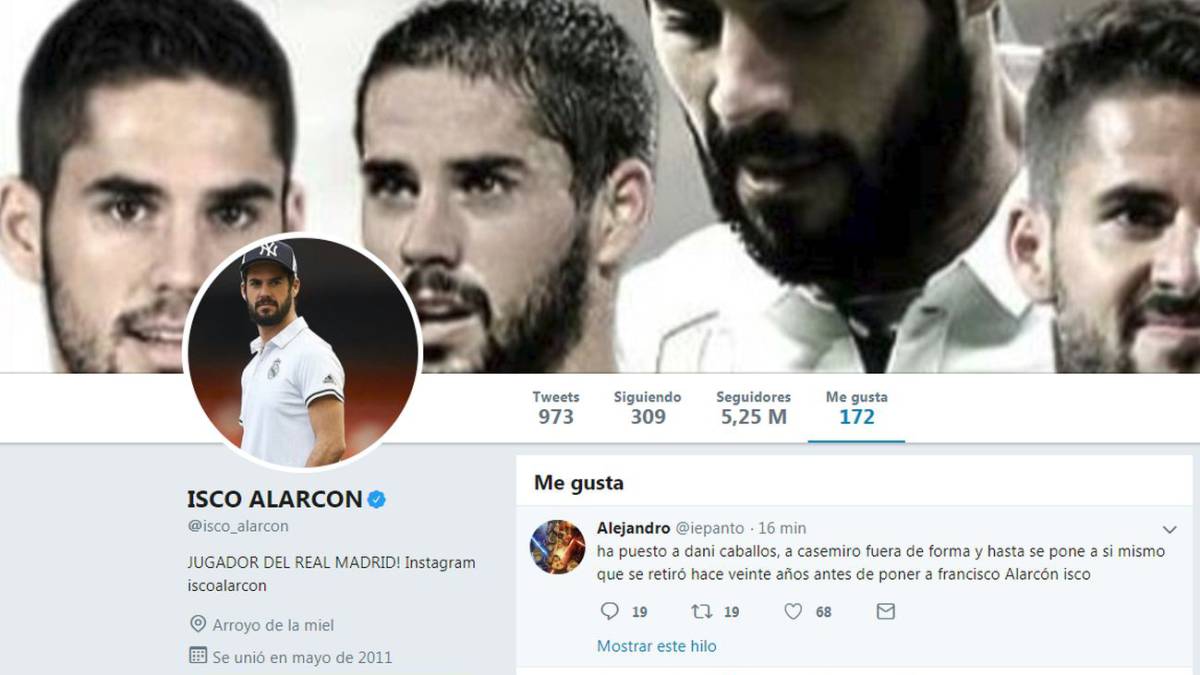 Real Madrid: Isco likes tweet criticising Leganés omission