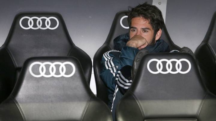 El centrocampista malagueño del Real Madrid, Isco, suplente en Copa del Rey.
