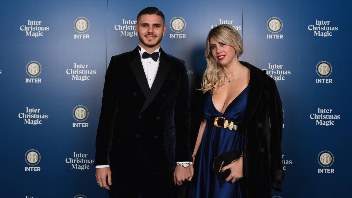 Mauro Icardi y Wanda Nara.