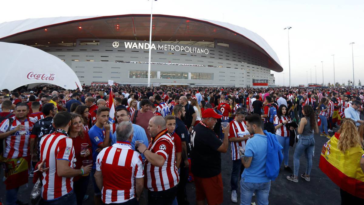 Aficionados del Atlético.