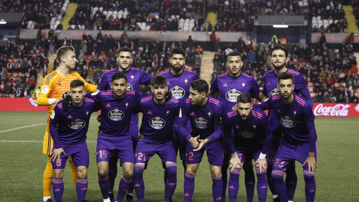 Formación inicial del Celta en el partido disputado contra el Athletic de Bilbao en Balaídos correspondiente a la 18ª jornada de LaLiga.