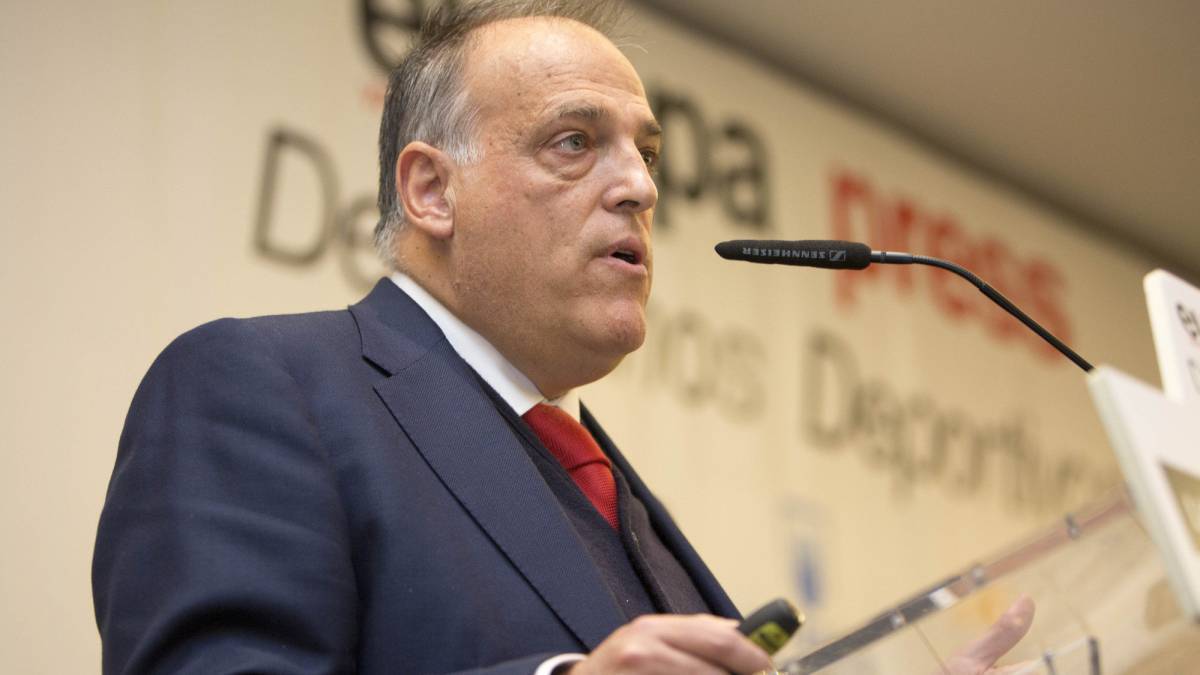 Tebas, en una comparecencia de prensa.