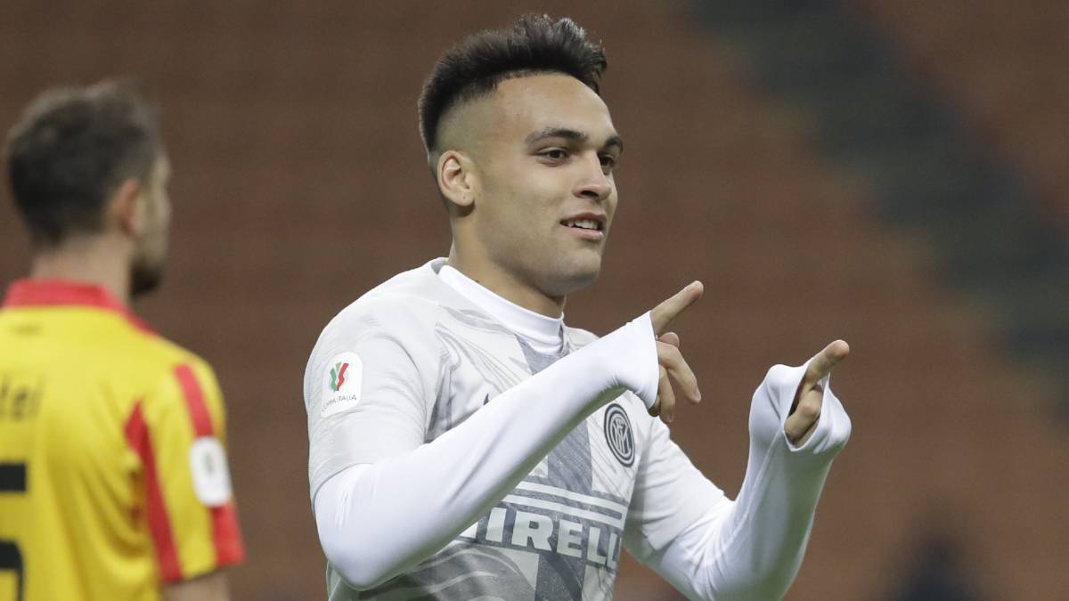 Lautaro Martínez con el Inter.