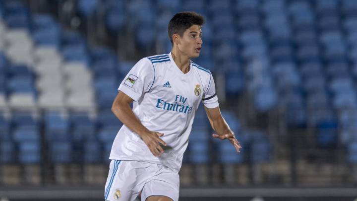 Jaume Grau en un partido con el Real Madrid Castilla.