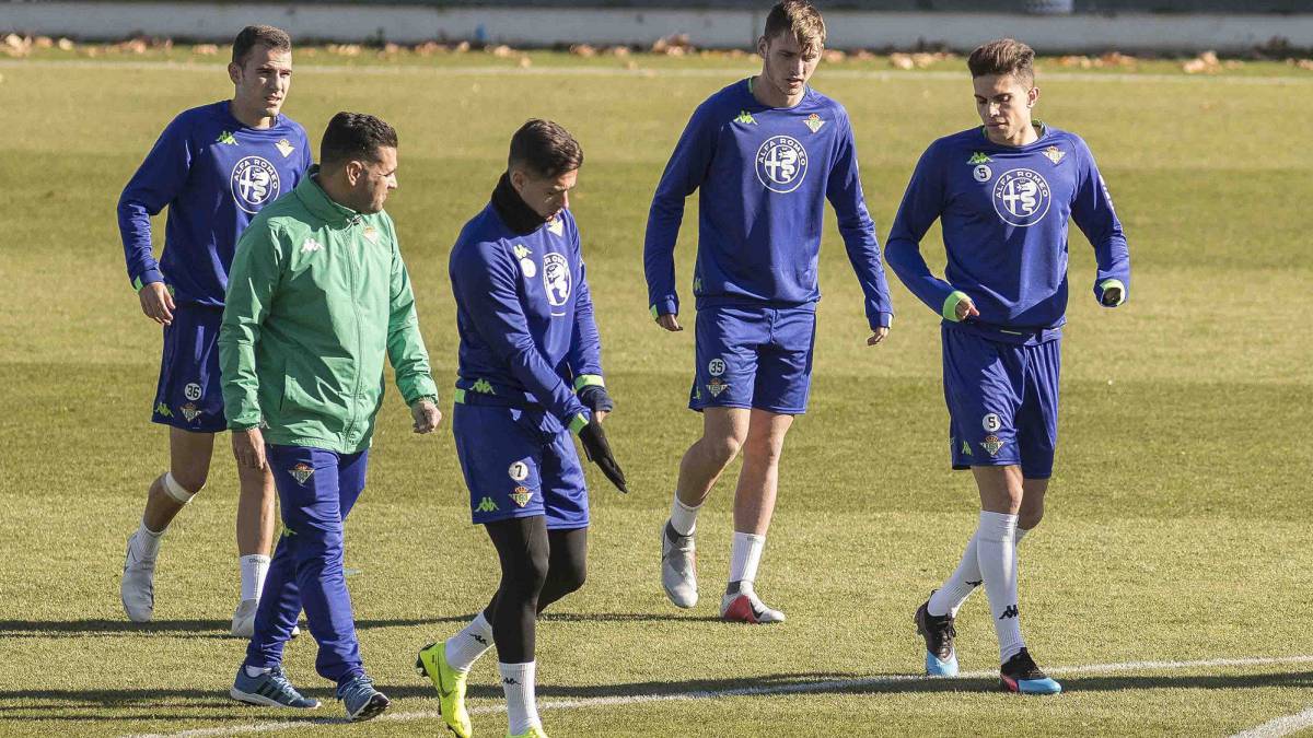 Entrenamiento del Betis.