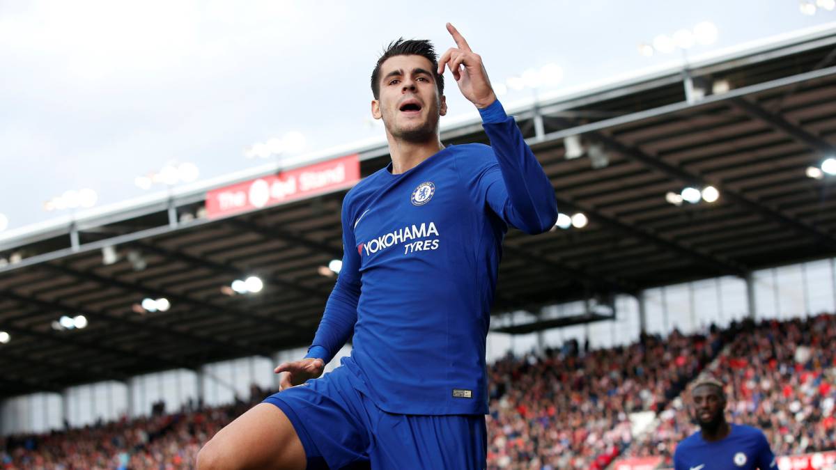 Morata mejora los promedios de Diego Costa y de Kalinic