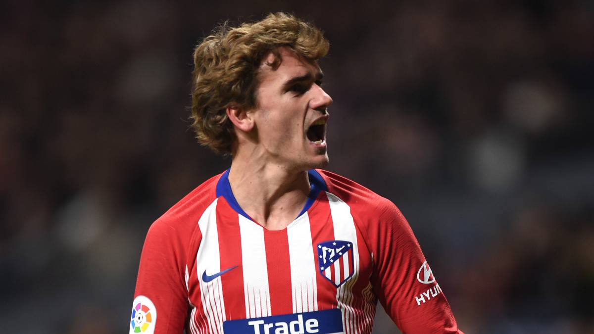 El delantero francés del Atlético de Madrid, Antoine Griezmann, durante un partido.