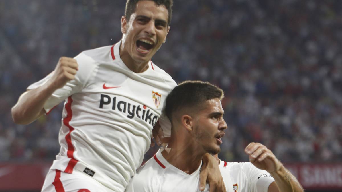 André Silva marcó dos goles y Ben Yedder uno en el triunfo sobre el Real Madrid en la primera vuelta.