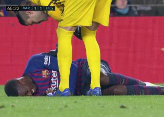 El momento de la lesión de Dembélé que preocupó a todos