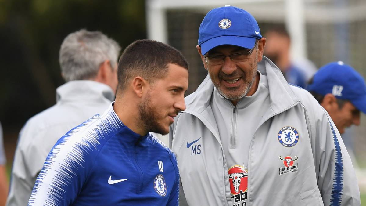 Sarri: "Hazard es un gran jugador, pero no es un líder para nosotros"