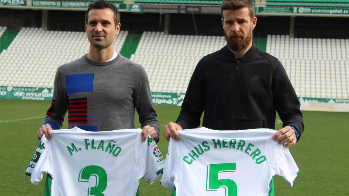 Miguel Flaño y Chus Herrero ya lucen con el Córdoba