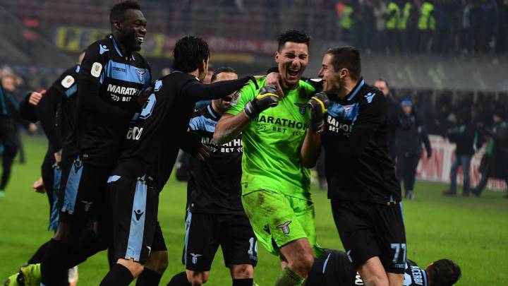 El Lazio gana al Inter en los penaltis y se mete en semifinales