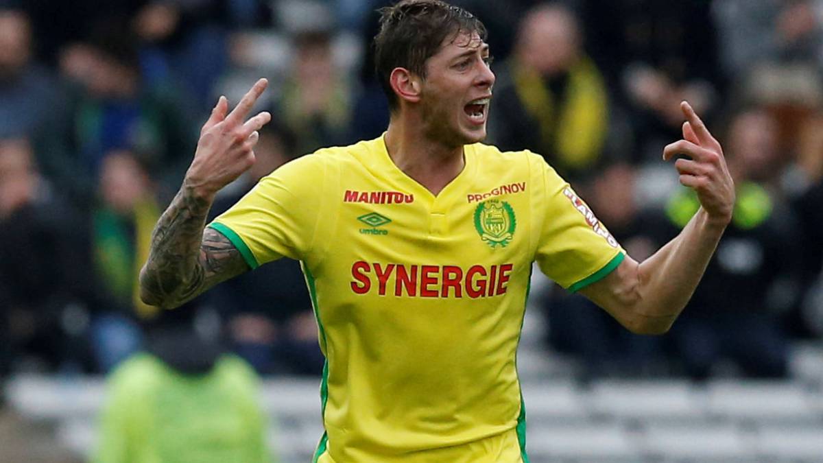 Emiliano Sala, durante un partido con el Nantes.