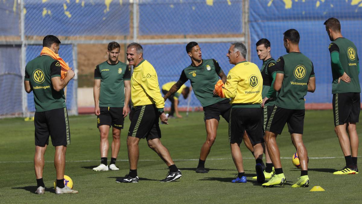 Paco Herrera con Las Palmas