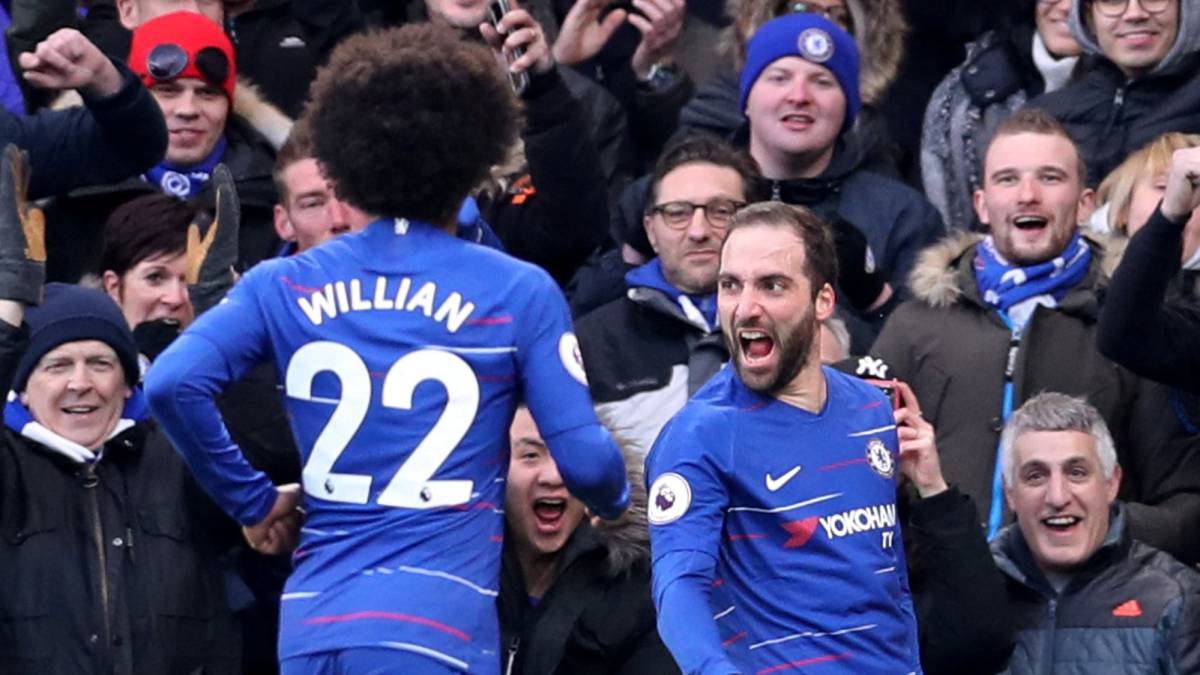 Higuaín ya da alegrías al Chelsea