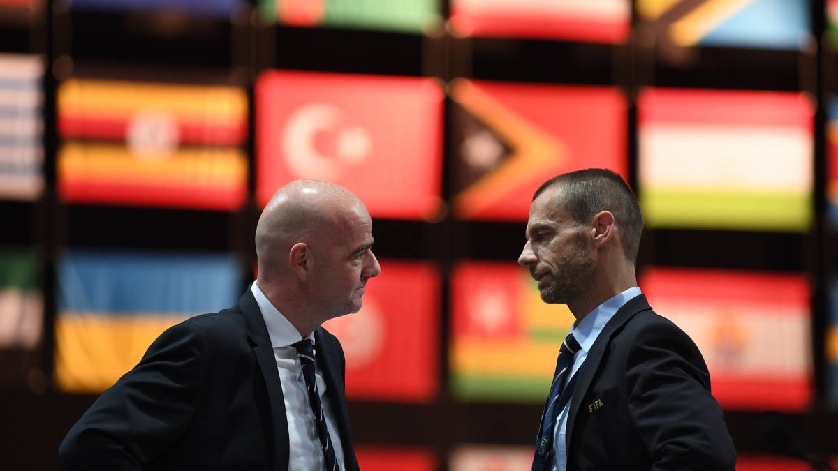 Infantino y Ceferin