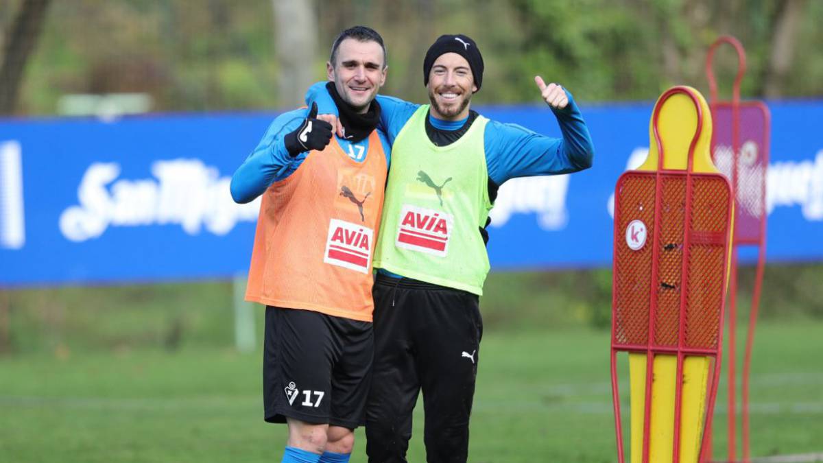 ENTRENAMIENTO DEL EIBAR SERGI ENRICH KIKE GARCIA
