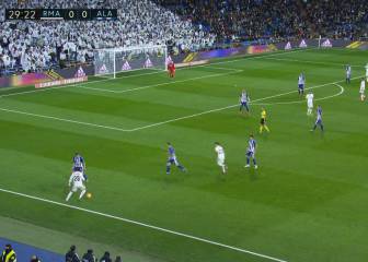 Vinicius inicia el gol de Benzema con pase de fantasía