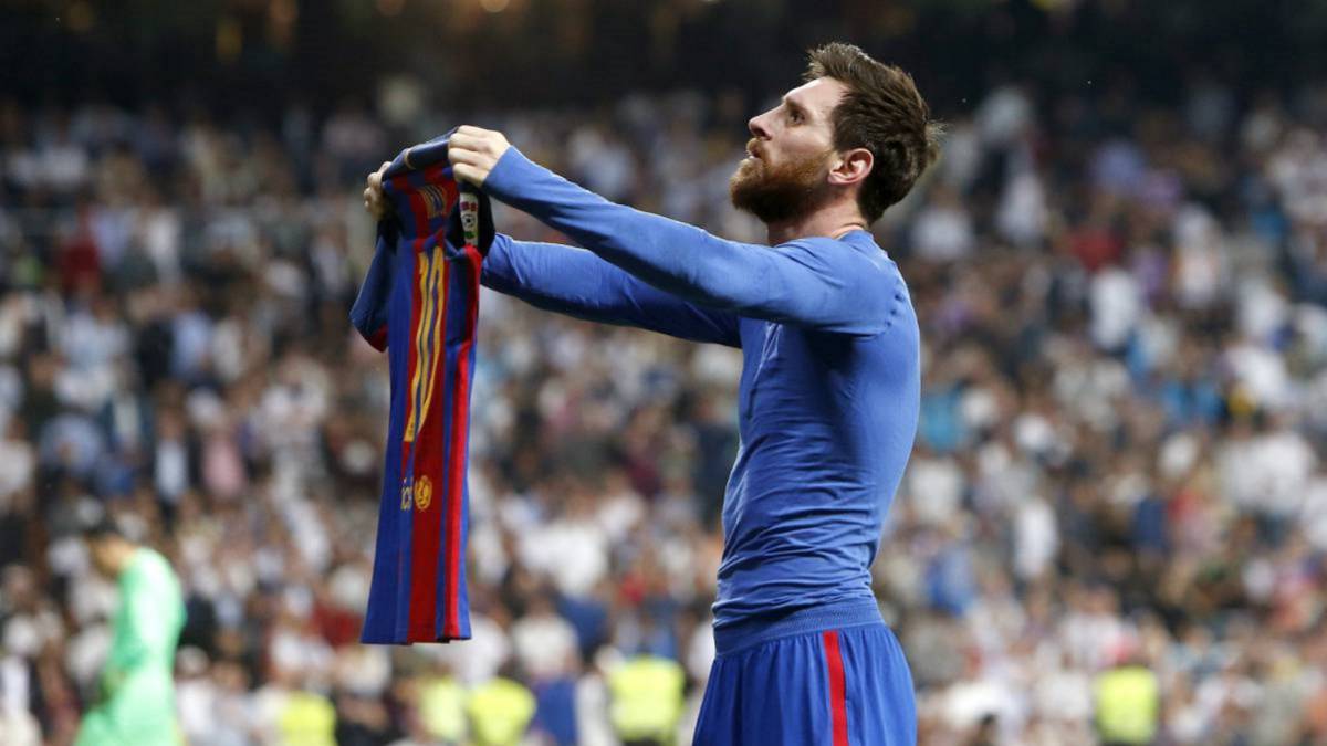 Messi celebra un gol
