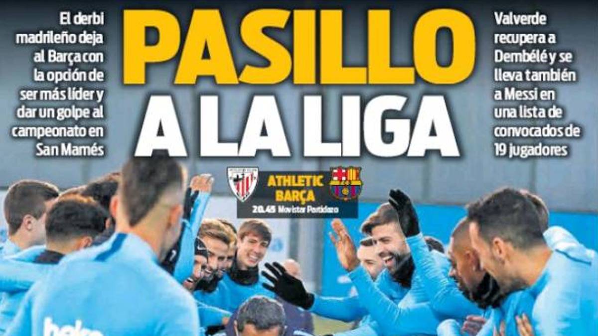 San Mamés y el VAR, estrellas de las portadas de Barcelona