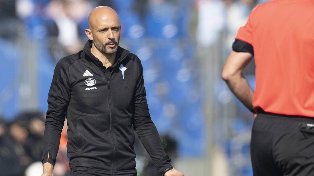 Miguel Cardoso, durante el partido contra el Getafe