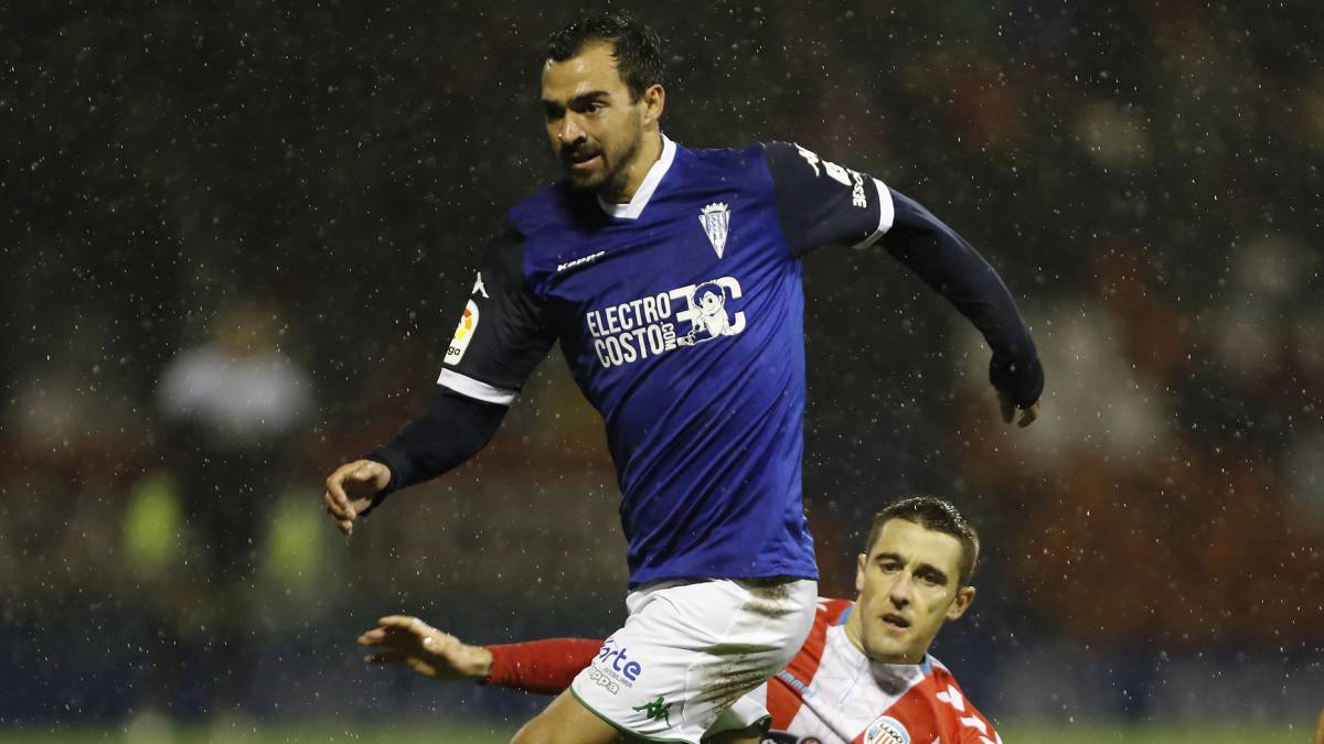 De las Cuevas, en un partido con el Lugo.