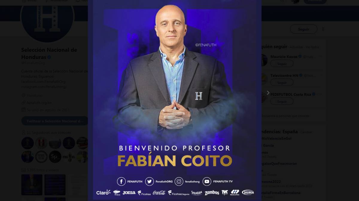 Oficial: el uruguayo Fabián Coito dirigirá a Honduras