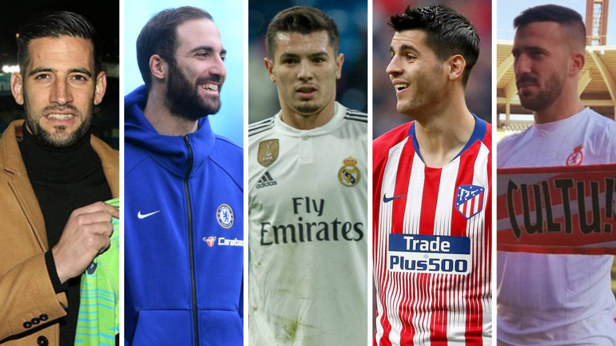 Kiko Casilla (Leeds United), Álvaro Morata (Chelsea), Brahim Díaz (Real Madrid), Álvaro Morata (Atlético) y Dioni Villalba (Cultural Leonesa).