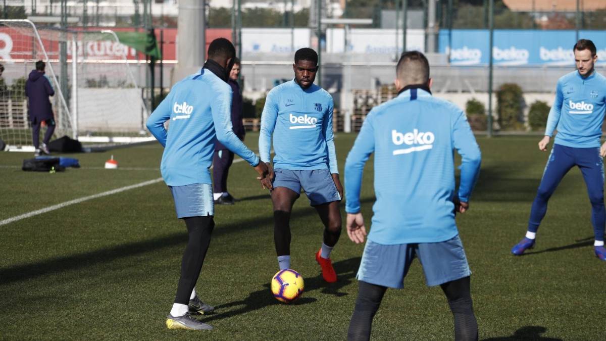 Umtiti recibe el alta y viajarán 21 jugadores del Barça a Lyon