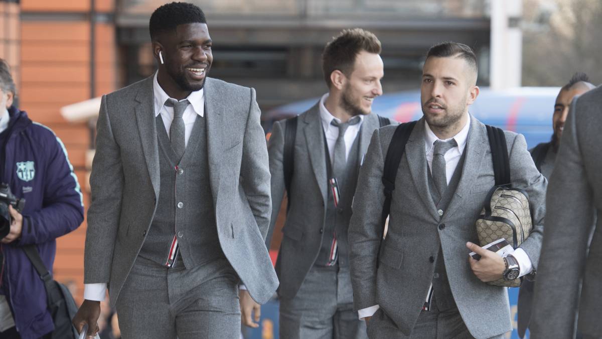 Umtiti, estrella en la llegada del Barcelona a Lyon