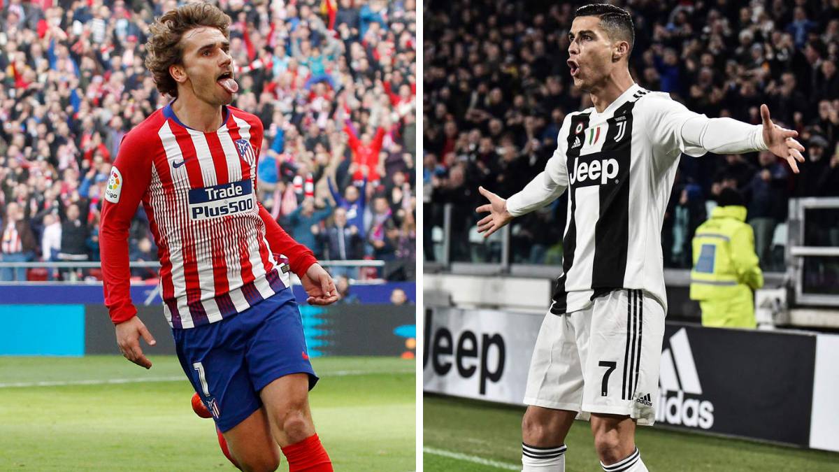 Griezmann y Cristiano.