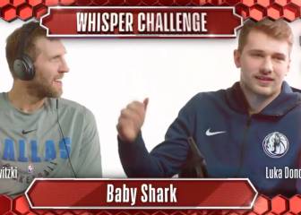 ¿Hay conexión? Doncic y Nowitzki protagonizan un divertidísimo 'Whisper Challenge'