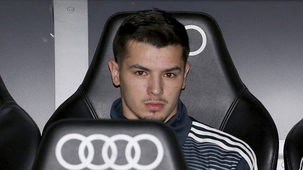 Brahim en el banquillo del Madrid