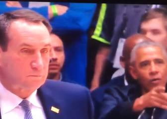 La reacción del momento: Obama tras la lesión de Zion