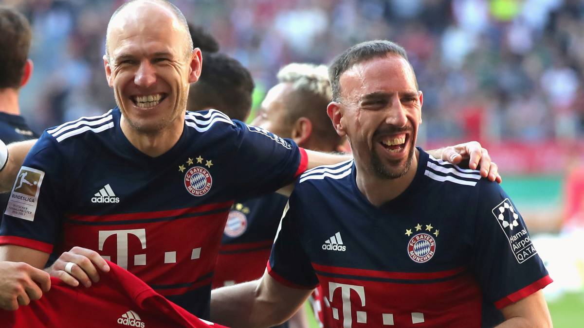 El Bayern valora hacer un partido de despedida a Ribéry y a Robben