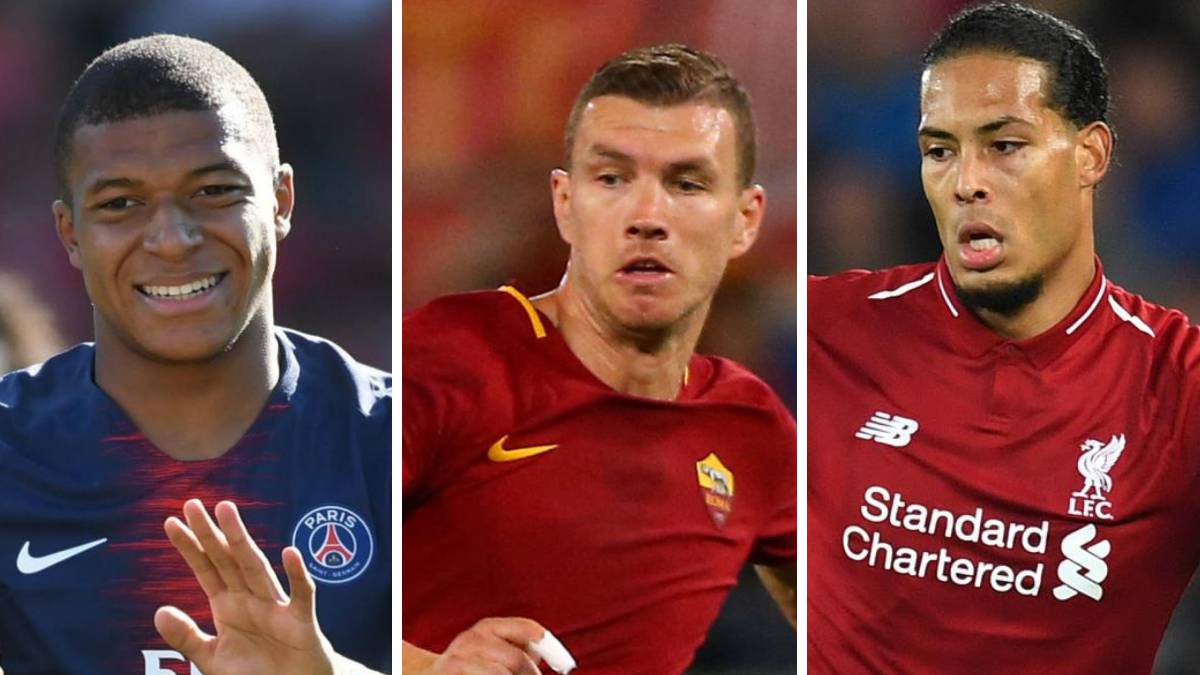 Los jugadores de la semana en Europa: Dzeko, Van Dijk y Mbappé