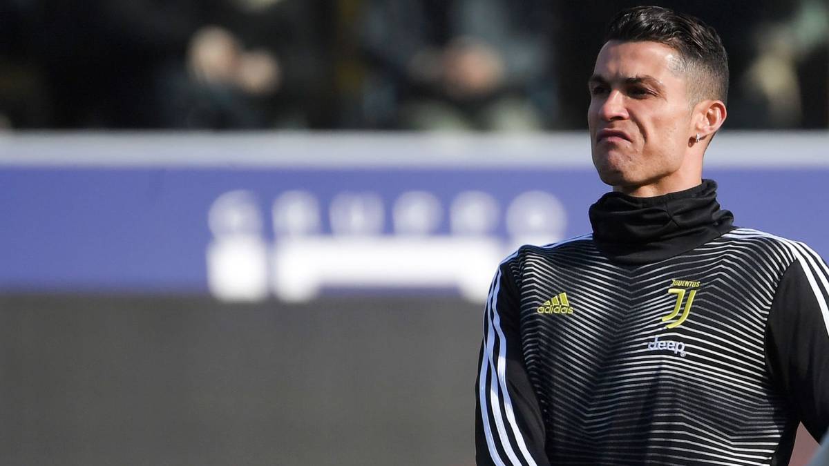 El jugador portugués de la Juventus, Cristiano Ronaldo, antes de un partido.