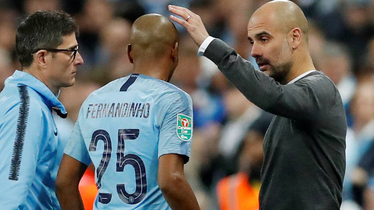 Guardiola pierde a Fernandinho y Laporte para la vuelta de Champions